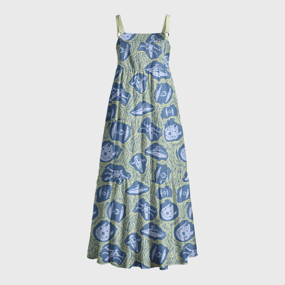 Galactic Empire Geek Tiered Cami Maxi Dress