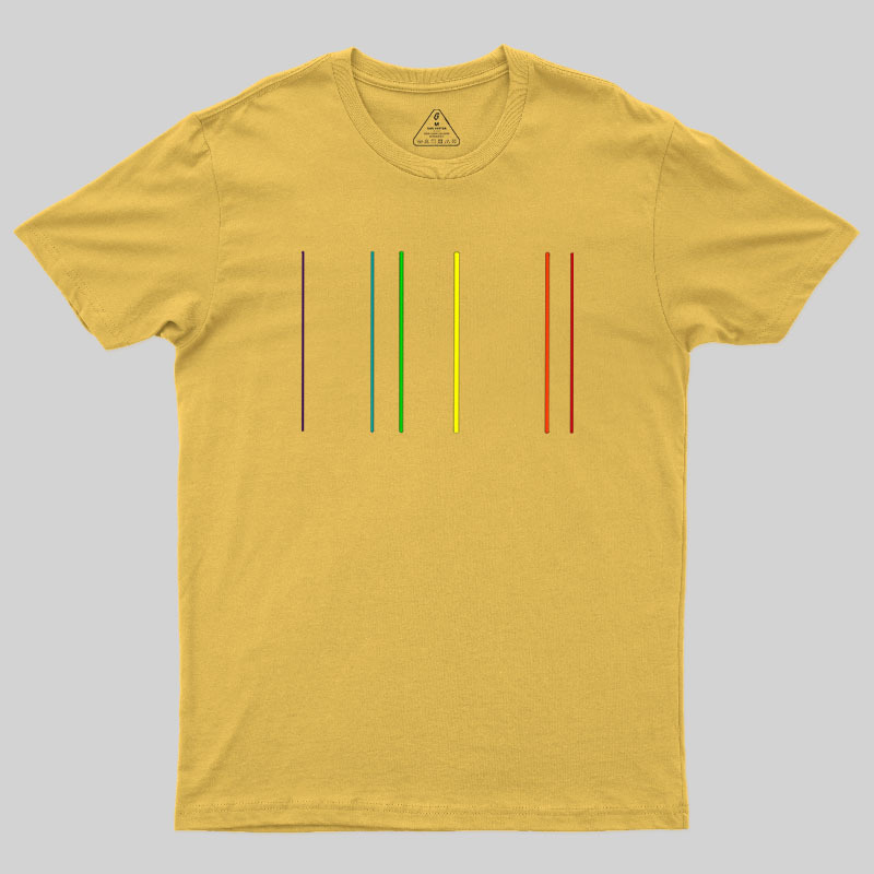 Helium Emission Spectrum Geek T-Shirt