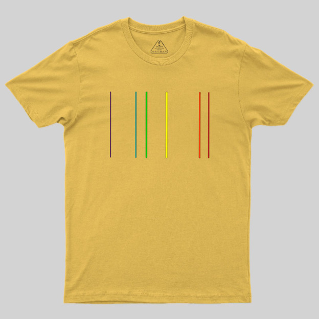 Helium Emission Spectrum Geek T-Shirt