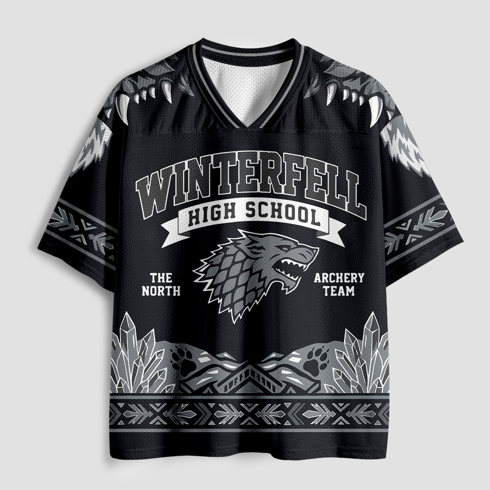 Winterfell High School Archery Team Geek Mesh Jersey