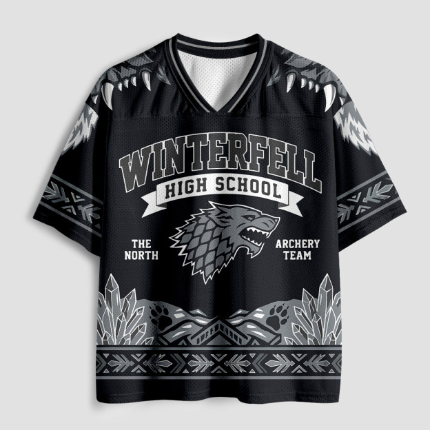 Winterfell High School Archery Team Geek Mesh Jersey