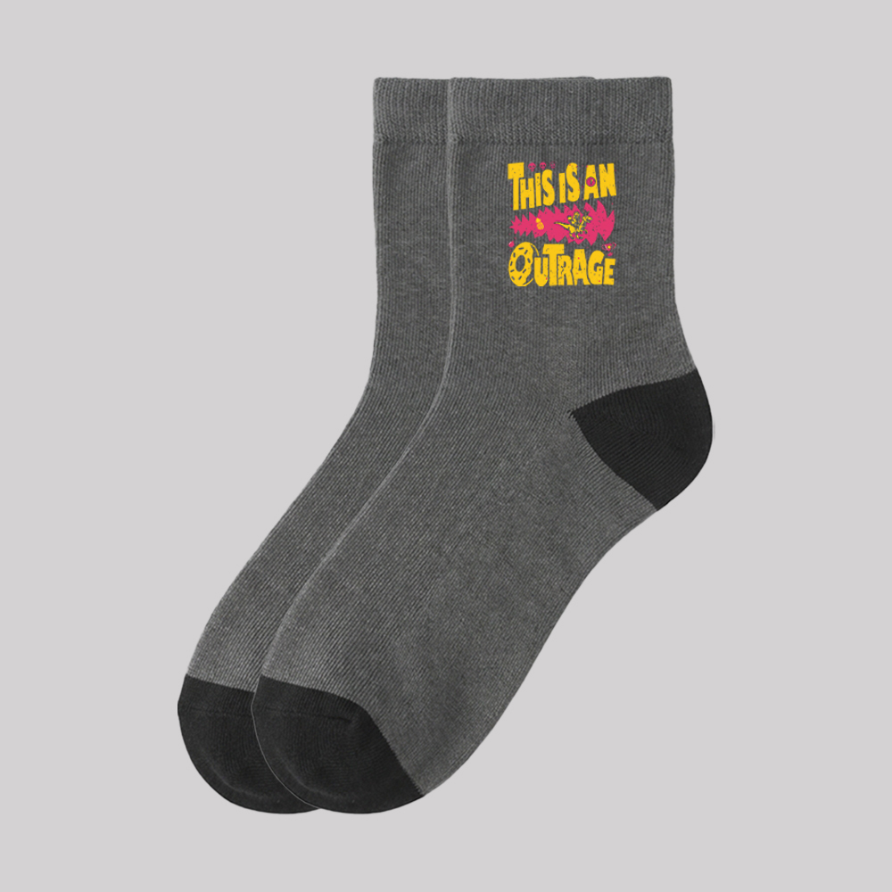 This is An Outrage Geek Cotton Daily Socks