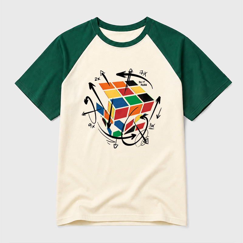 The Cube's Formula Geek Retro Raglan T-Shirt