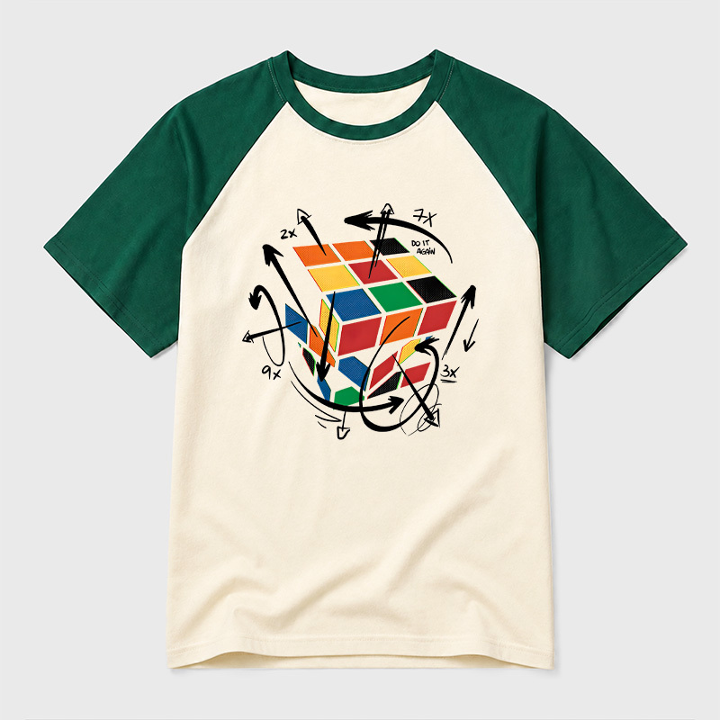 The Cube's Formula Geek Retro Raglan T-Shirt