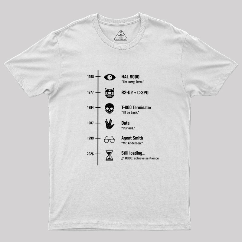 Sci-Fi Timeline Geek T-Shirt