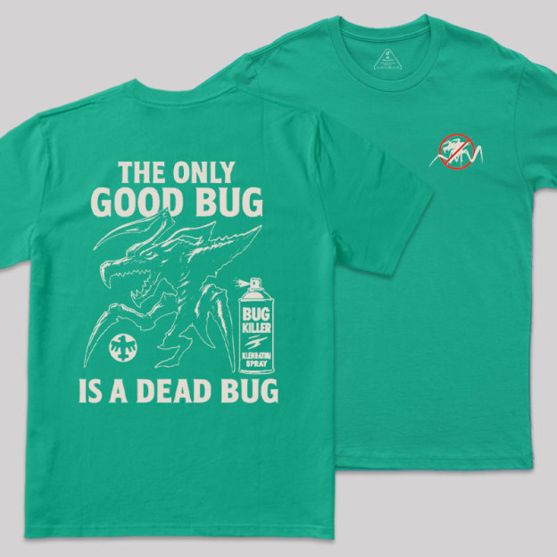 A Dead Bug Front and Back Printed Geek T-Shirt