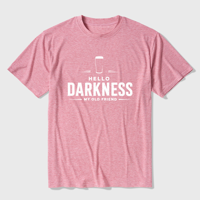 Hello Darkness My Old Friend Nerdy Graphic Ultra Soft Heather Tee