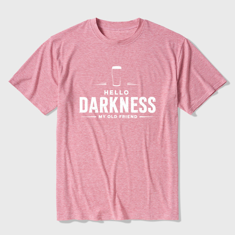 Hello Darkness My Old Friend Nerdy Graphic Ultra Soft Heather Tee