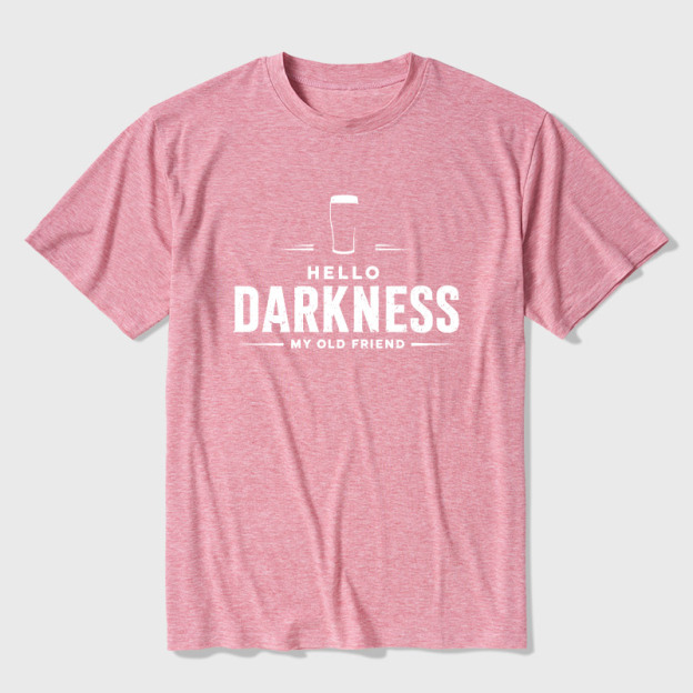 Hello Darkness My Old Friend Nerdy Graphic Ultra Soft Heather Tee