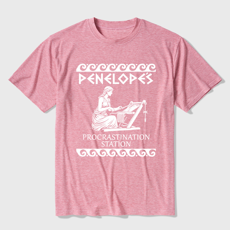 Penelope's Procrastination Station Ultra Soft Heather Tees