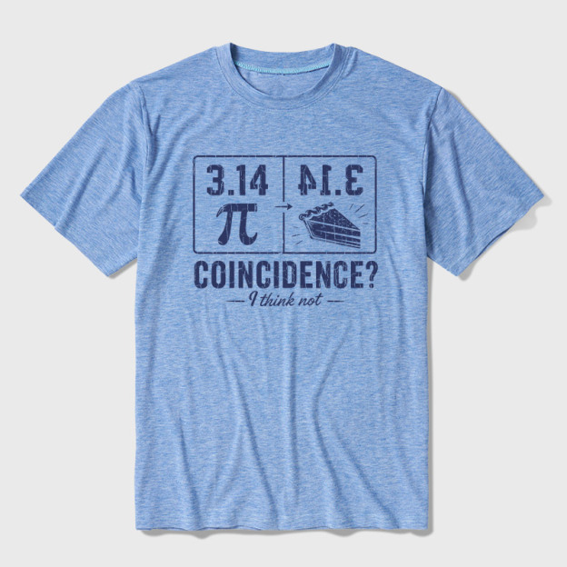Pi Pie Math Professor Ultra Soft Heather Tee