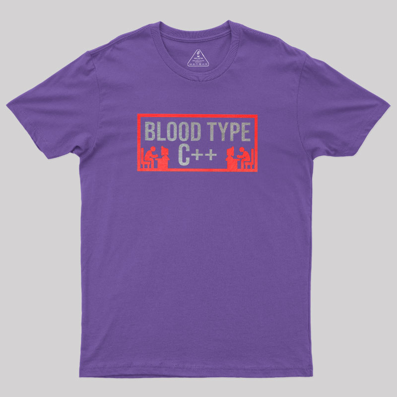 Blood Type C++ Geek T-Shirt
