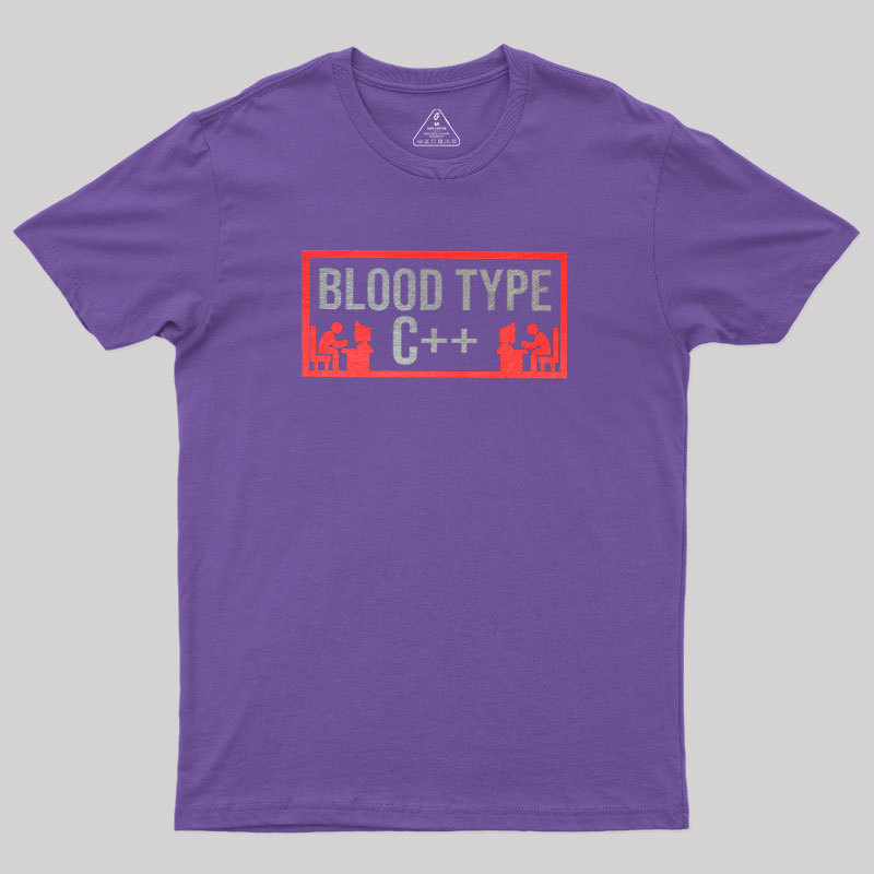 Blood Type C++ Geek T-Shirt
