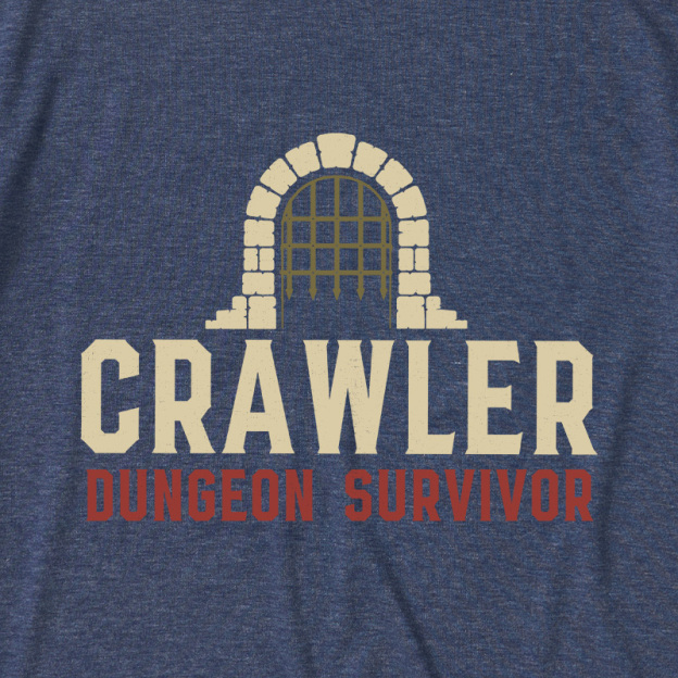 Dungeon Survivor Crawler Ultra Soft Heather Tees