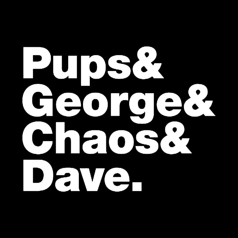 Pups & George & Chaos & Dave Geek T-Shirt