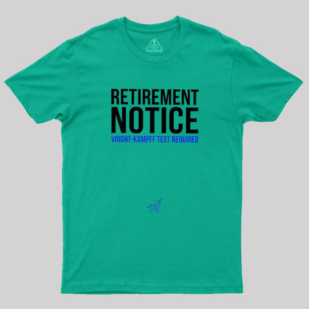 Voight-Kampff Test Geek T-Shirt