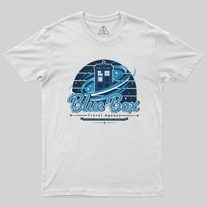 Blue Box Travel Agency Geek T-Shirt