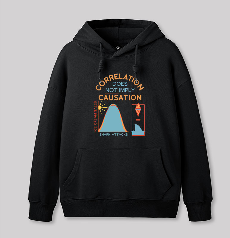 Correlation Does Not Imply Causation Geek Hoodie