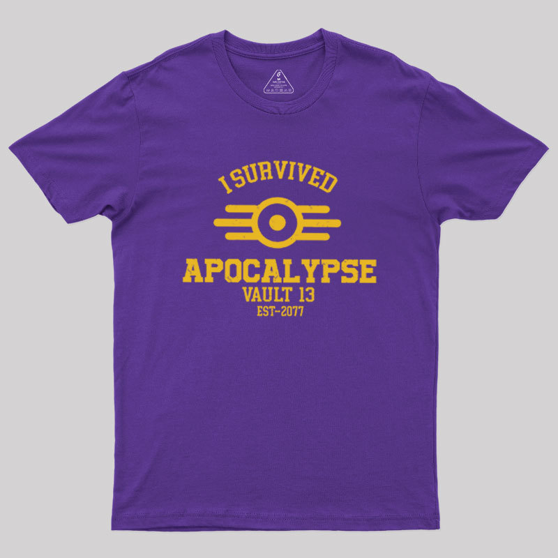 I Survived Apocalypse Geek T-Shirt
