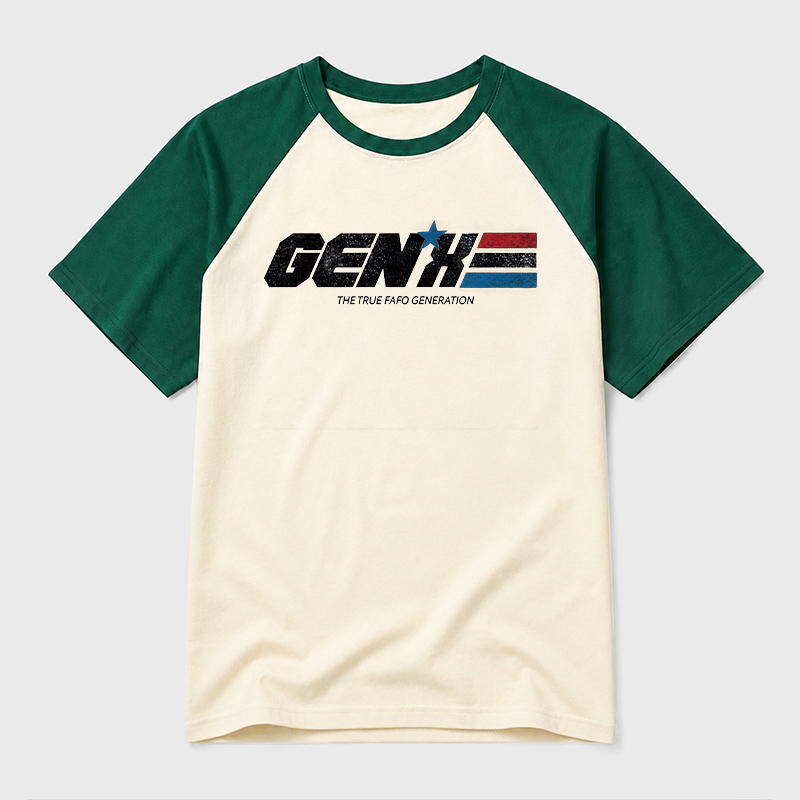 GENX The True FAFO Generation Geek Retro Raglan T-Shirt