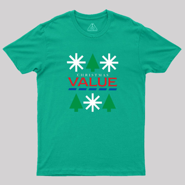 Value Christmas Geek T-Shirt