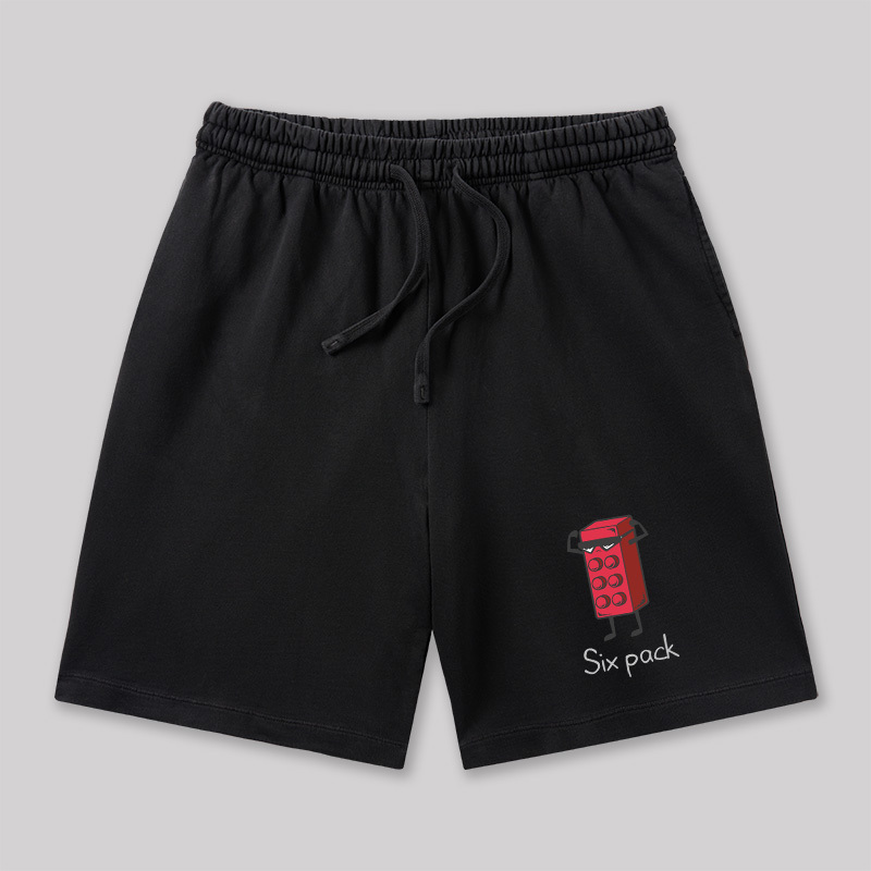 Six Pack Geeky Washed Shorts