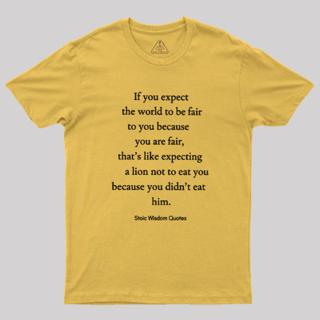 Stoic Wisdom Quotes Geek T-Shirt