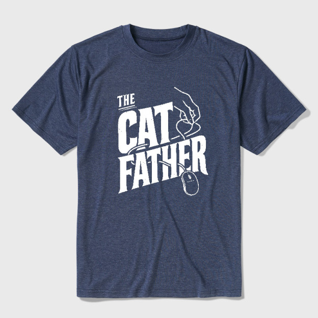 The Cat Father Ultra Soft Heather Tee