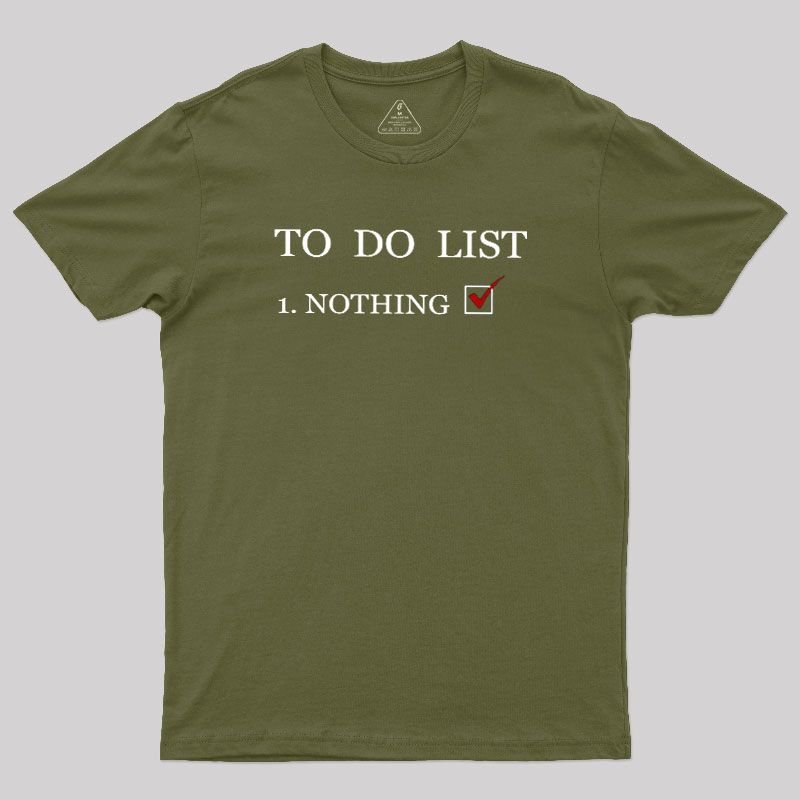 To Do List Geek T-Shirt