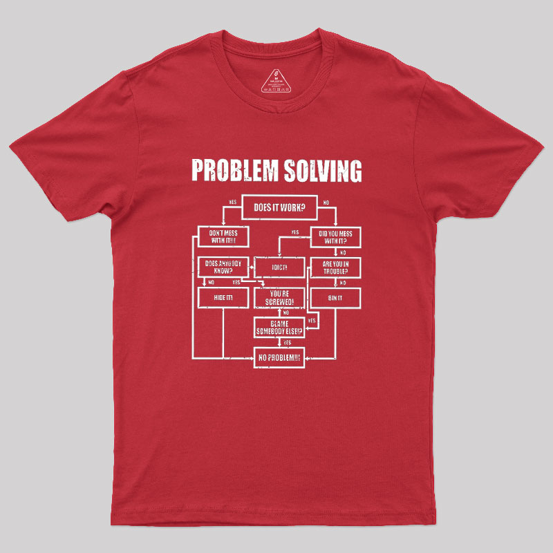 Men Problem Solving Geek T-Shirt