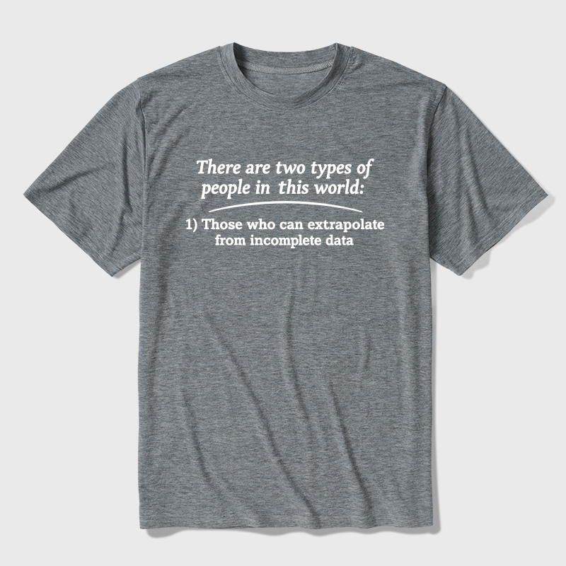 Two Types Of Math People In The World Ultra Soft Heather Tees