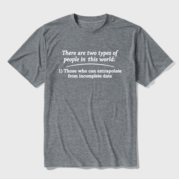 Two Types Of Math People In The World Ultra Soft Heather Tees
