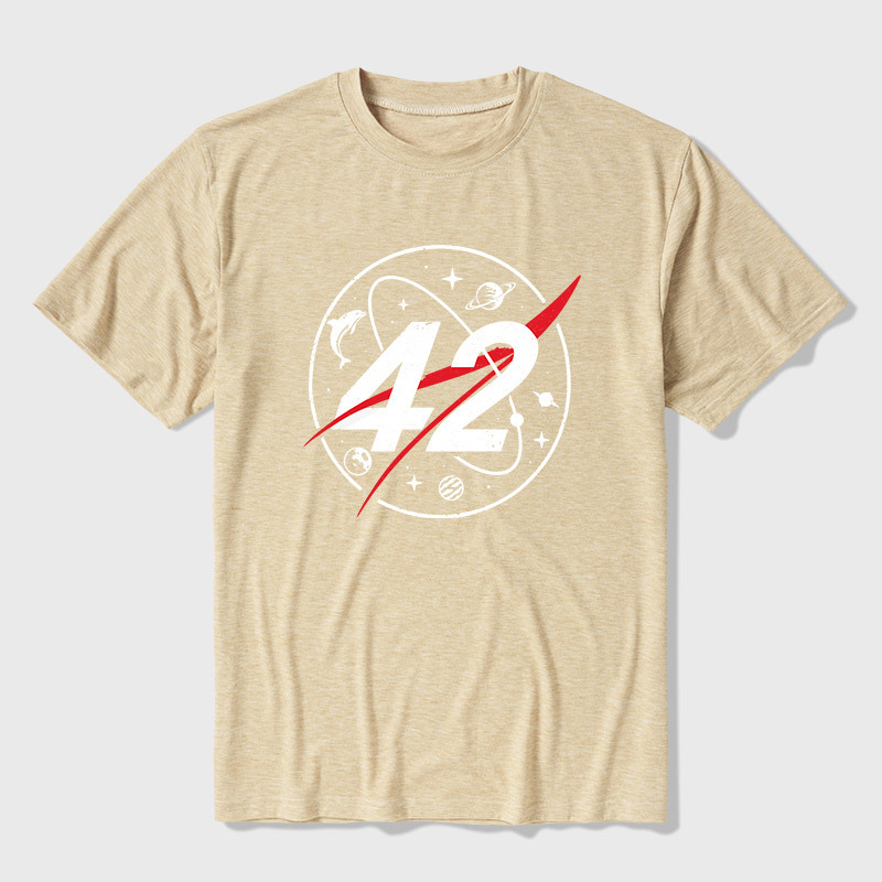 42 Life Universe Everything Ultra Soft Heather Tee