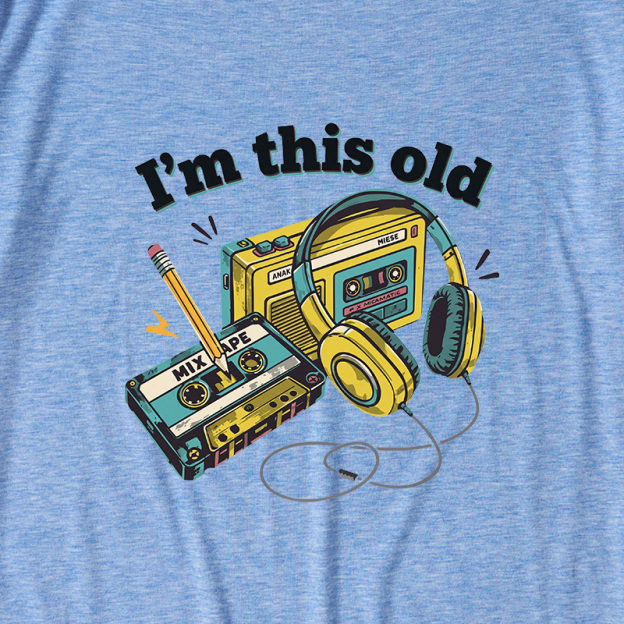 I'm This Old Ultra Soft Heather Tee