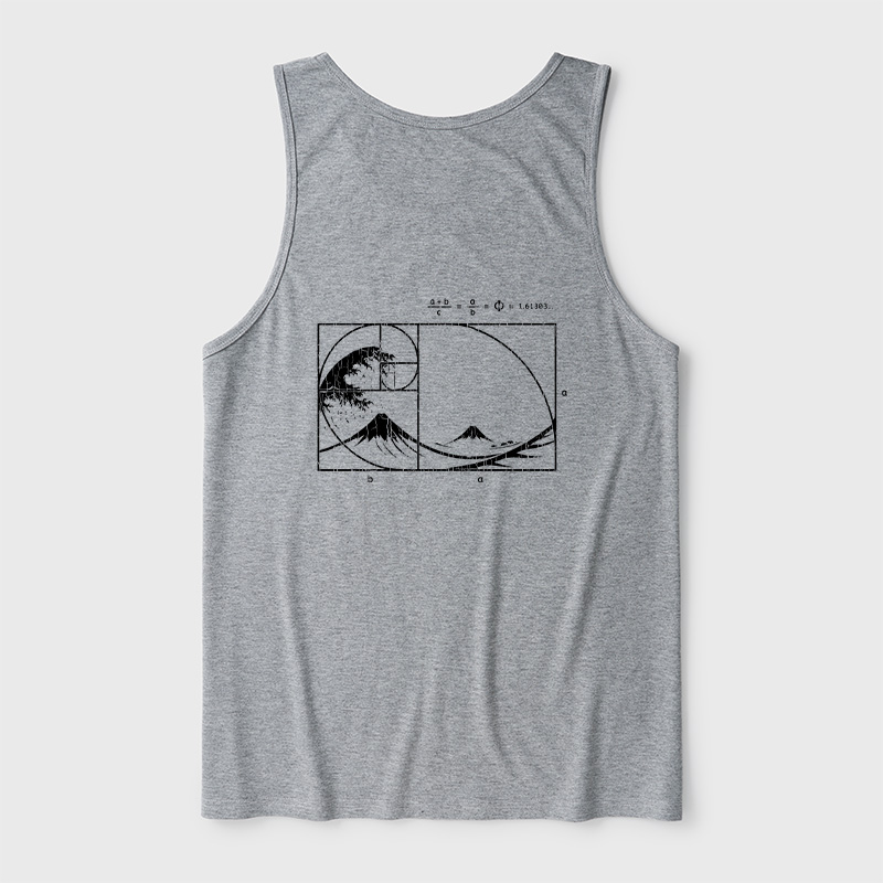 The Great Fibonacci Wave Ultra Soft Heather Tank
