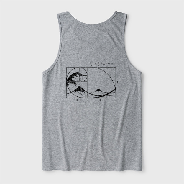 The Great Fibonacci Wave Ultra Soft Heather Tank
