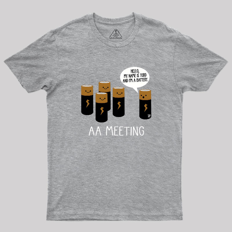 AA MEETING Geek T-Shirt
