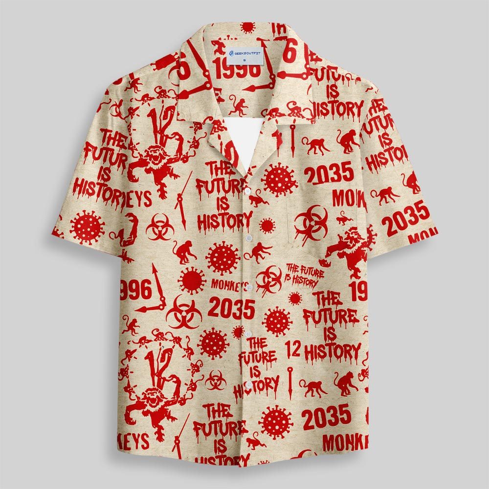 The Future Is History Button Up Pocket Shirt