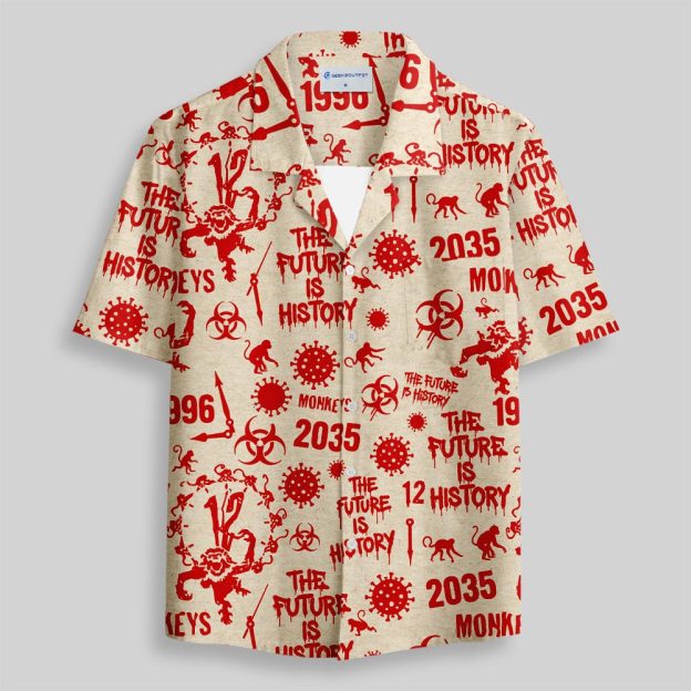 The Future Is History Button Up Pocket Shirt