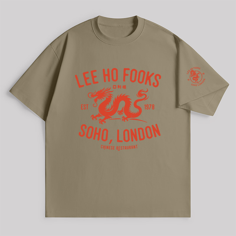 Lee Ho Fooks Vintage Resto Unisex Oversized T-shirt