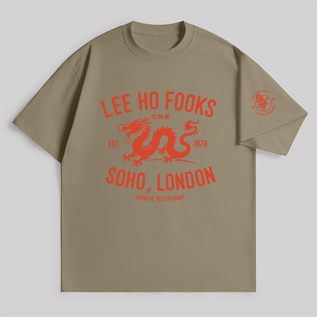 Lee Ho Fooks Vintage Resto Unisex Oversized T-shirt