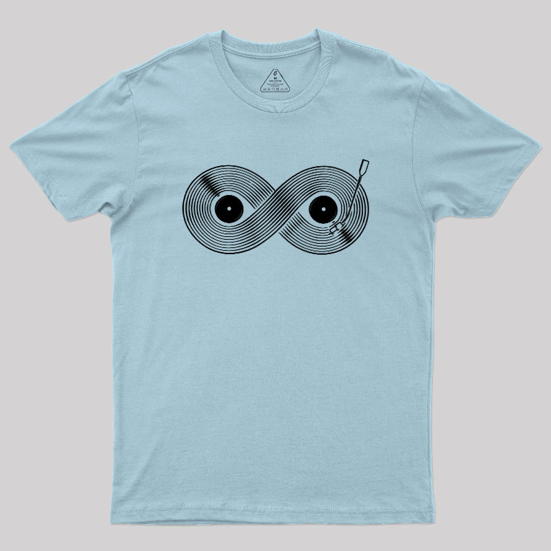 Retro Black Records Infinite Music Lover Geek T-Shirt
