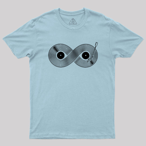 Retro Black Records Infinite Music Lover Geek T-Shirt