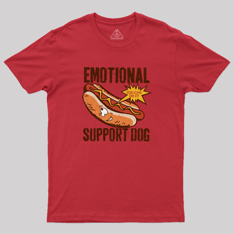 Emotinal Support Dog Geek T-Shirt
