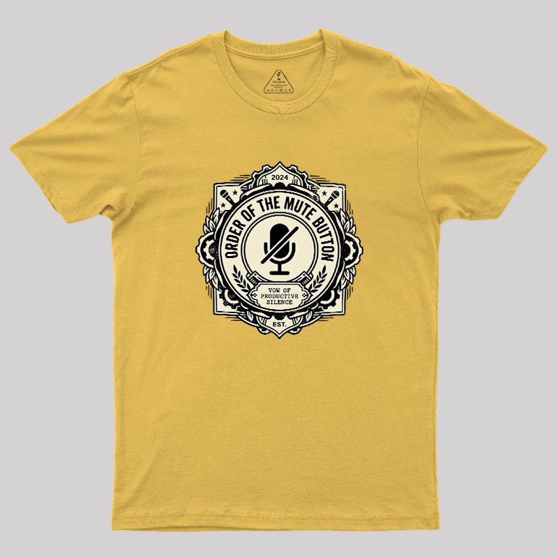 Mute Button Monastery Geek T-Shirt
