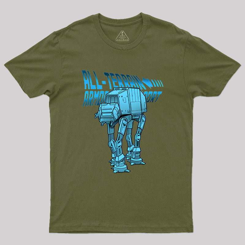 Mega Terrain Mecha Transport Geek T-Shirt