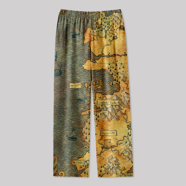 Map of Westeros a Song of Ice and Fire Geek Loungewear Pants