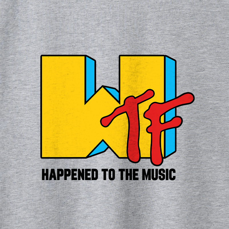 WTF Happened To The Music Geek Retro Raglan Long-Sleeve Tee