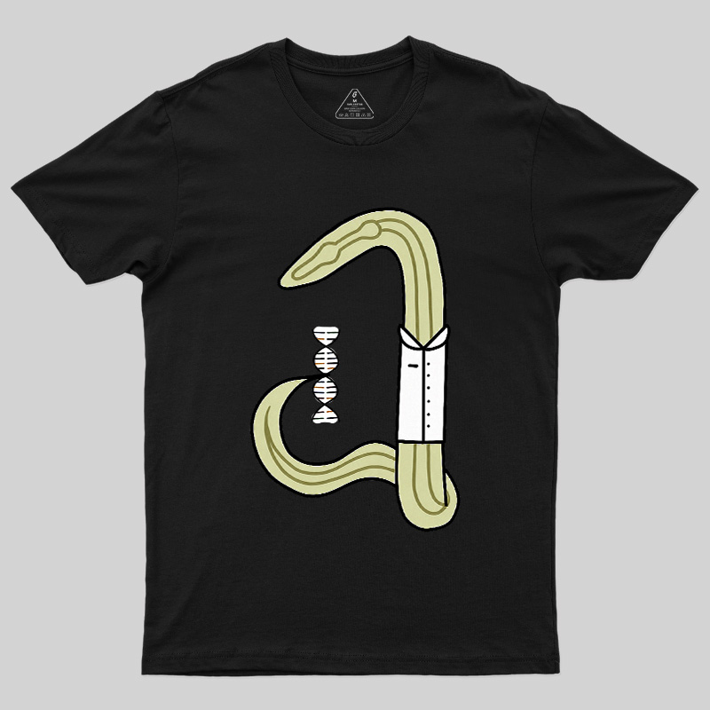 C Elegans Scientist Worm Biology Geek T-Shirt