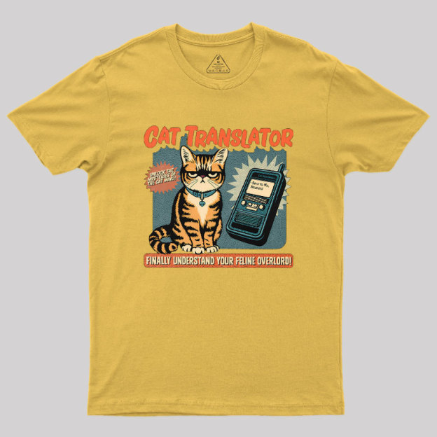 Cat Translator Geek T-Shirt